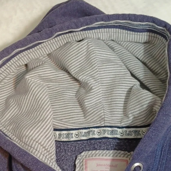 Womans Pink Penn State Purple & Silver  Hoodie Sweat Shirt XS - Picture 12 of 12